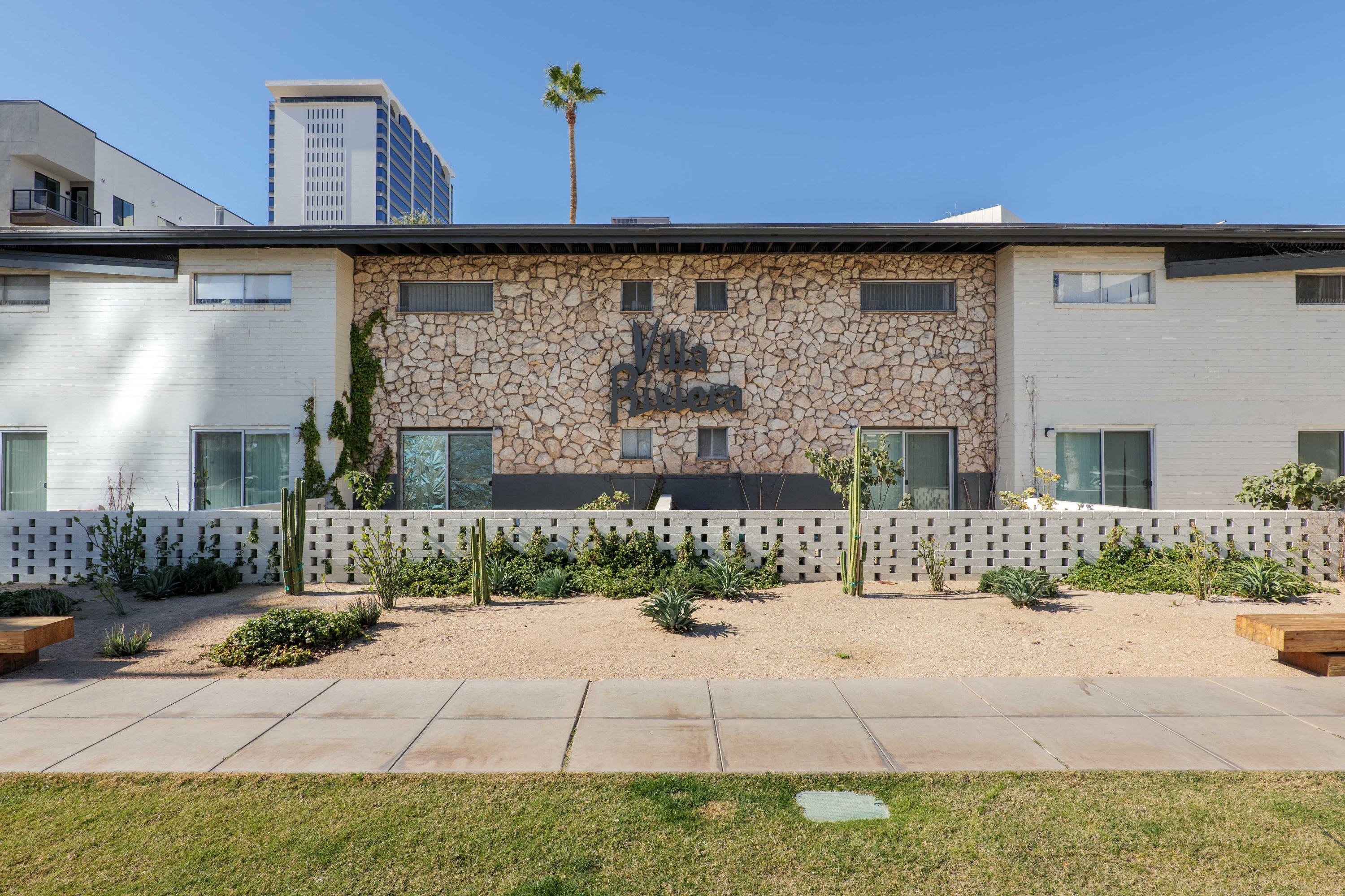 Building exterior at Villa Riviera.