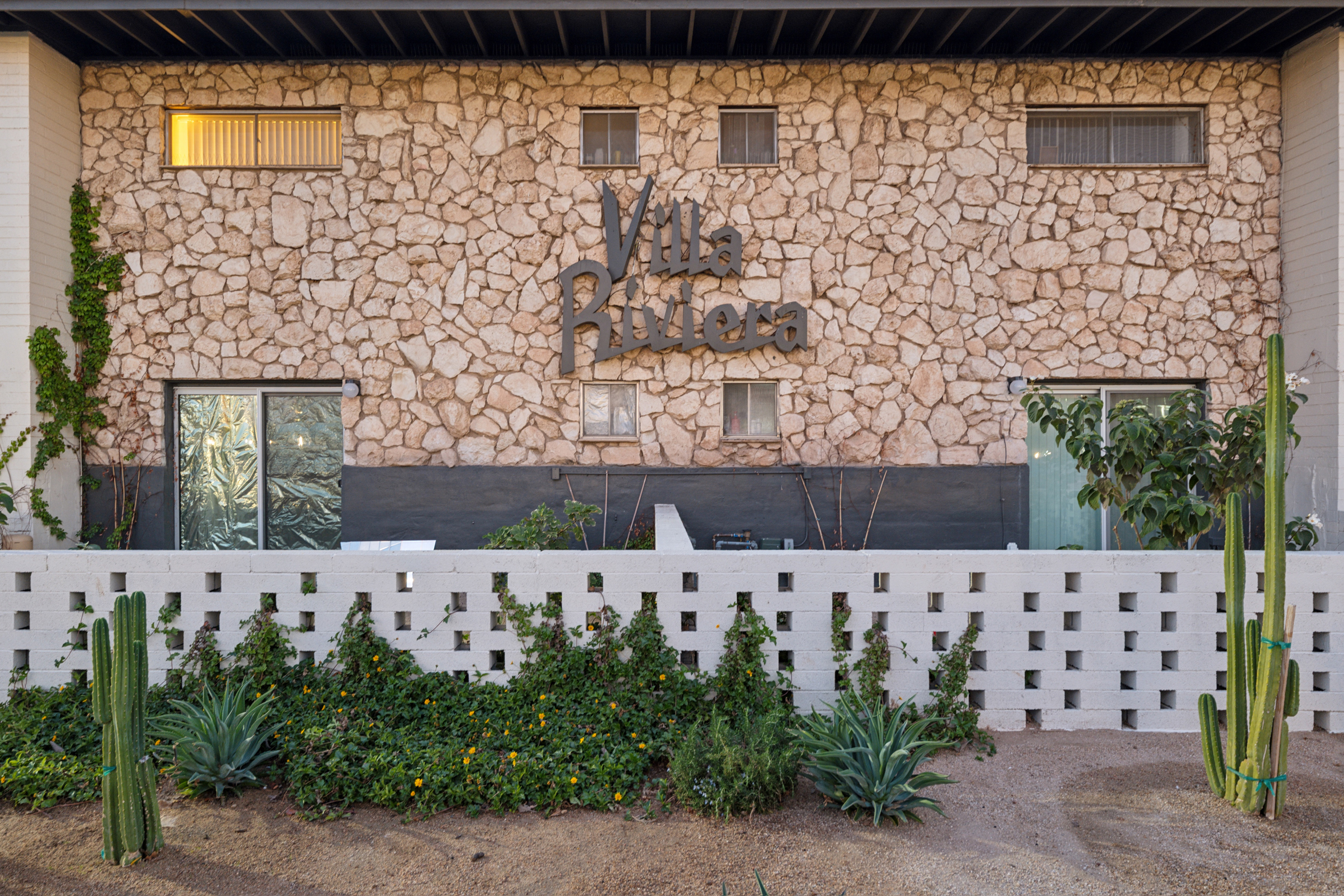 Building exterior at Villa Riviera.
