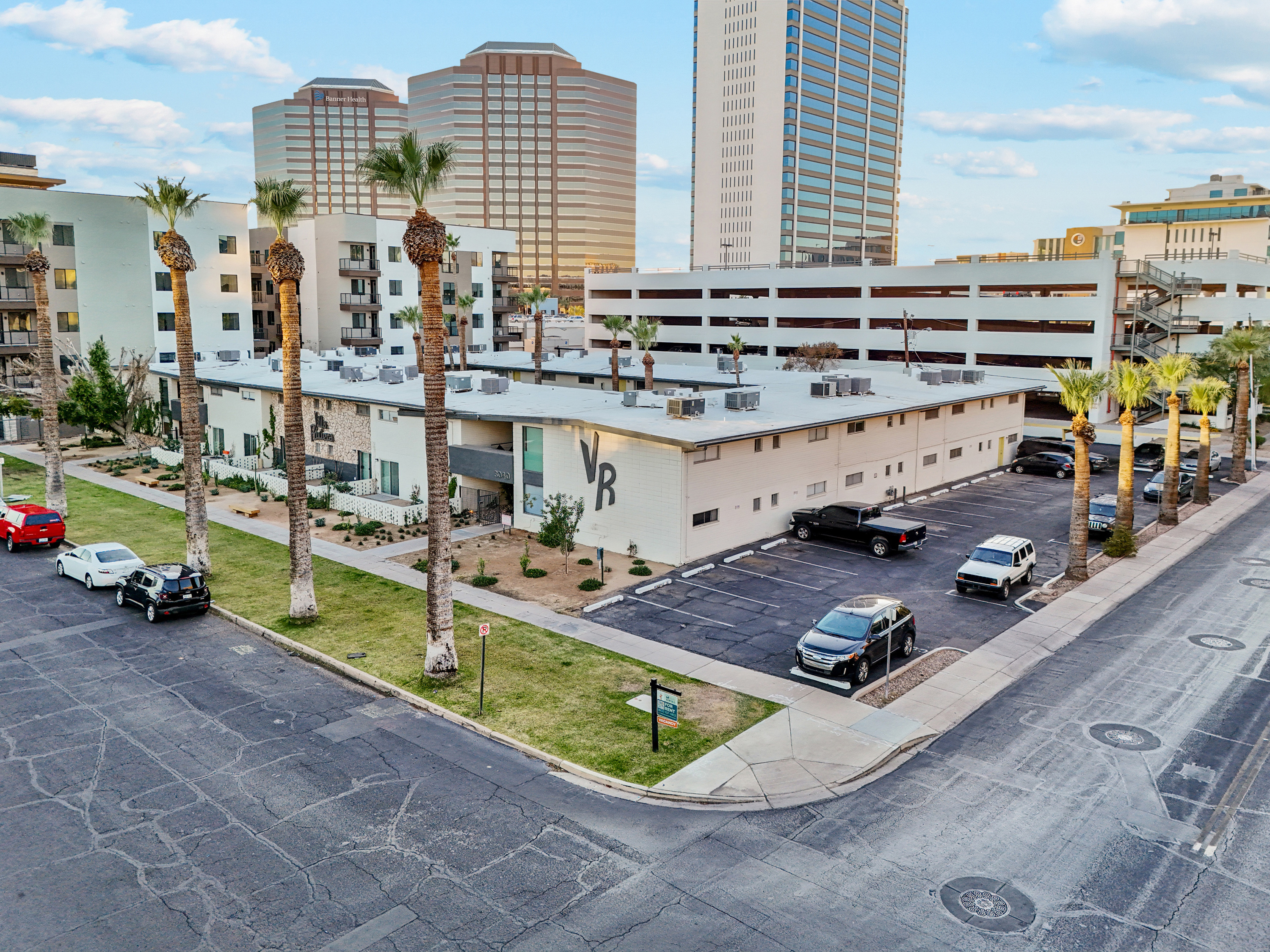 Building exterior at Villa Riviera.